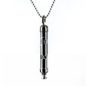 Falling Whistle  Necklace Silver